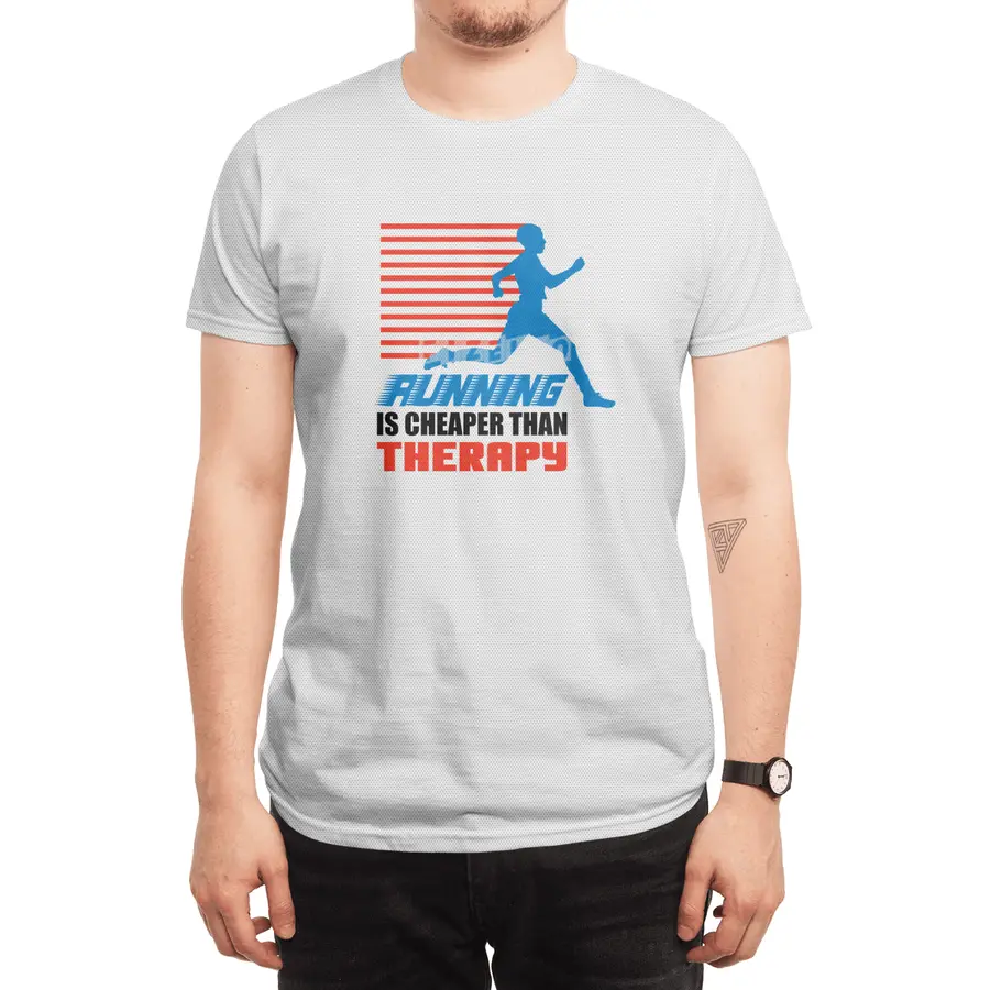 Running Is Cheaper Than Therapy Spor T-Shirt