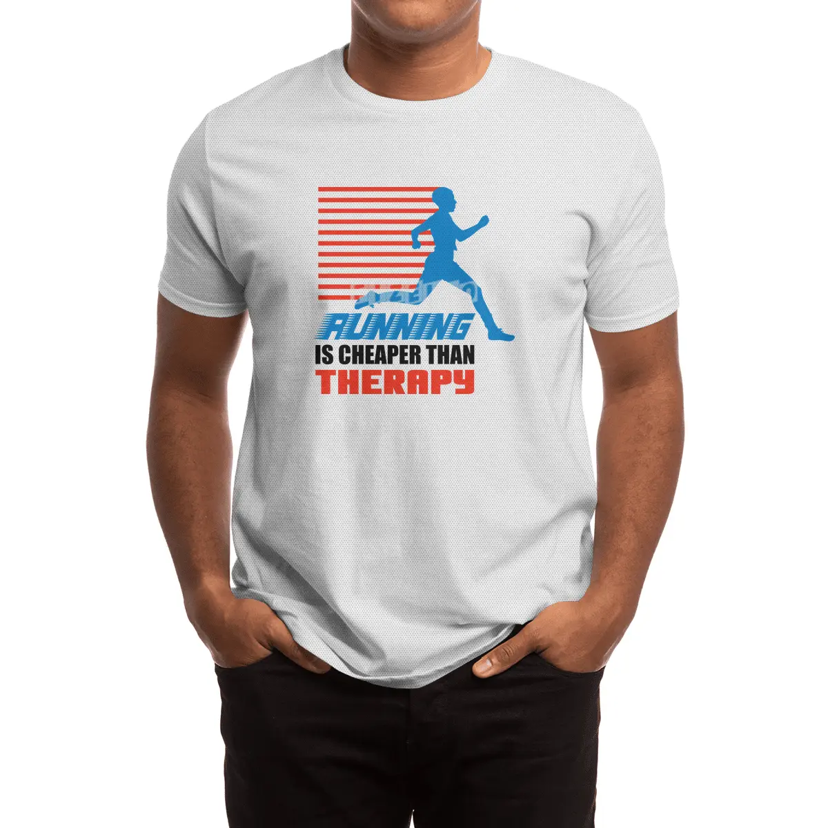 Running Is Cheaper Than Therapy Spor T-Shirt