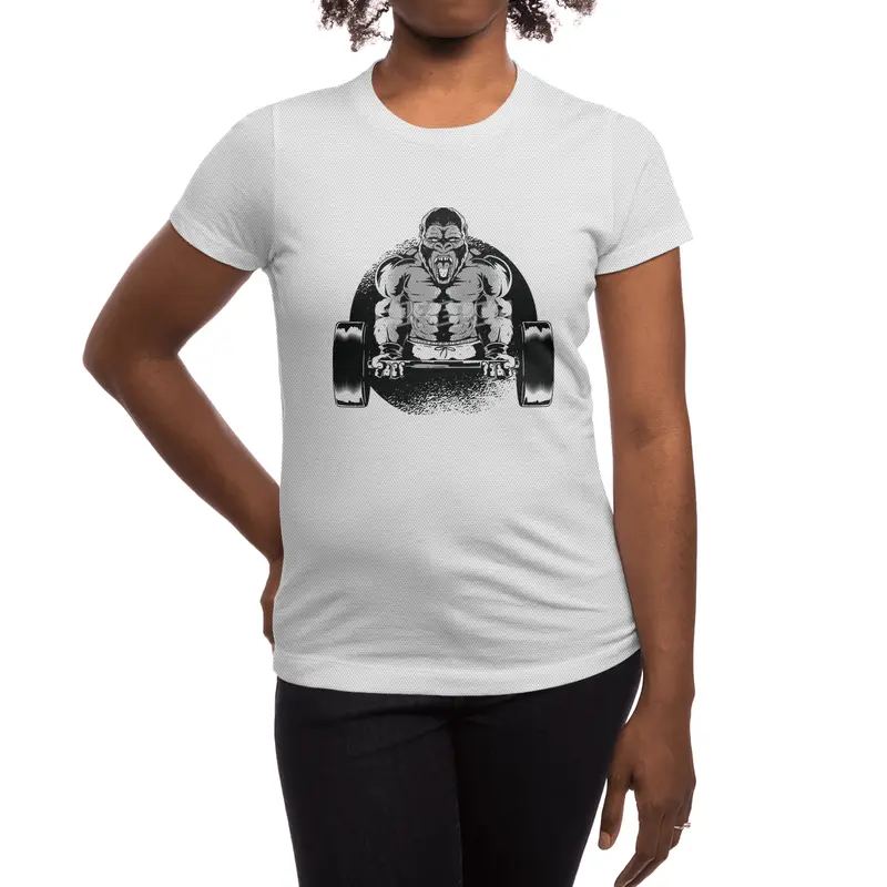 Gorilla Dumbbell Spor T-Shirt