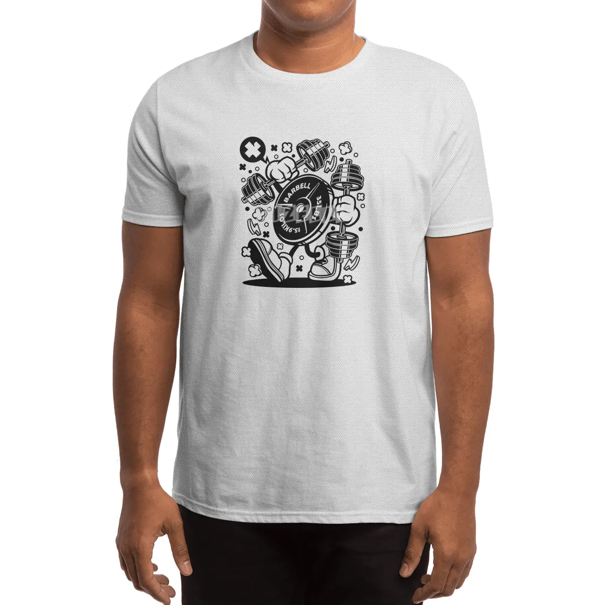 BARBELL PLATE Spor T-Shirt