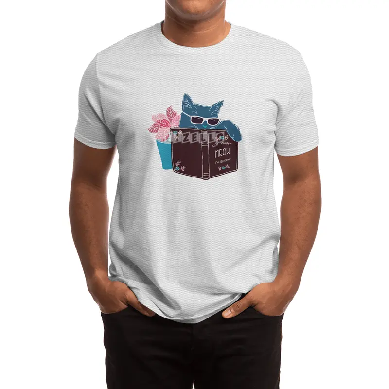 Cool Sunglasses Summer Cat "Not Right Meow I'm Reading" Spor T-Shirt