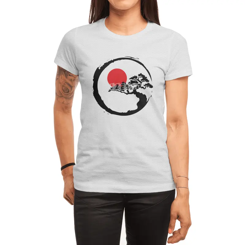 Enso Bonsai Tree Spor T-Shirt