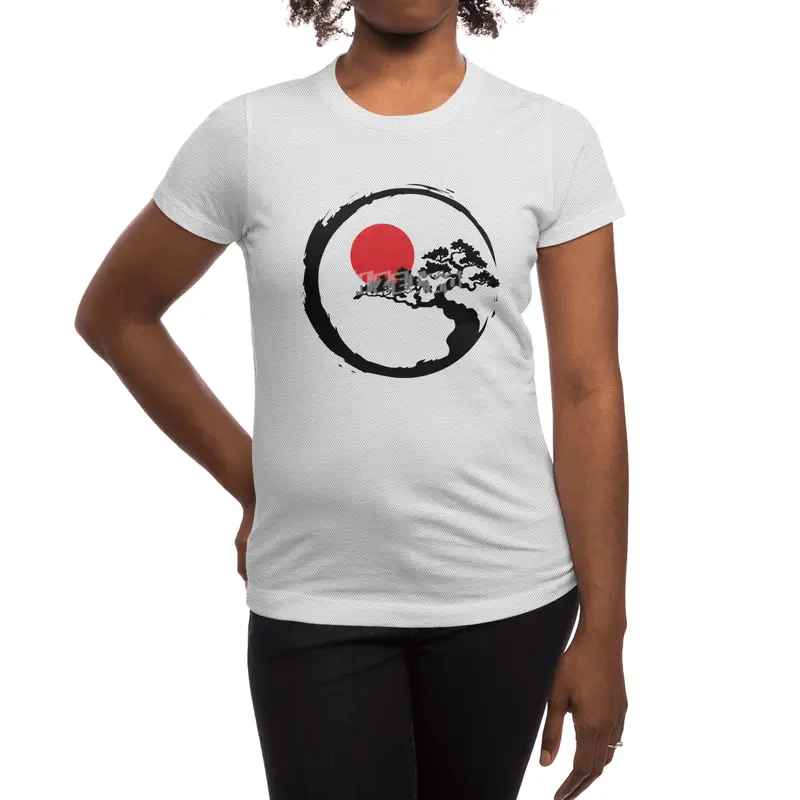 Enso Bonsai Tree Spor T-Shirt