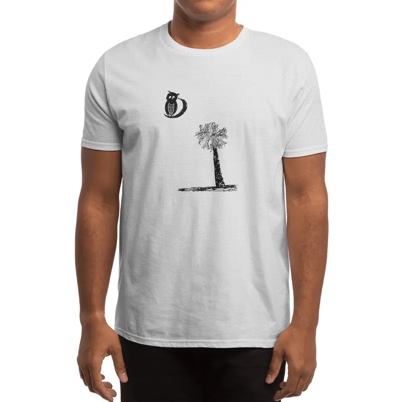 Owl on the Moon Spor T-Shirt