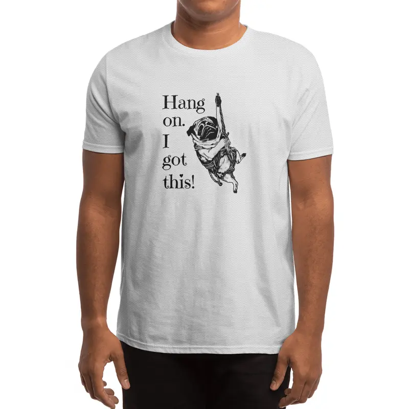 Hang on. I got this! Pug Rock Climbing Spor T-Shirt