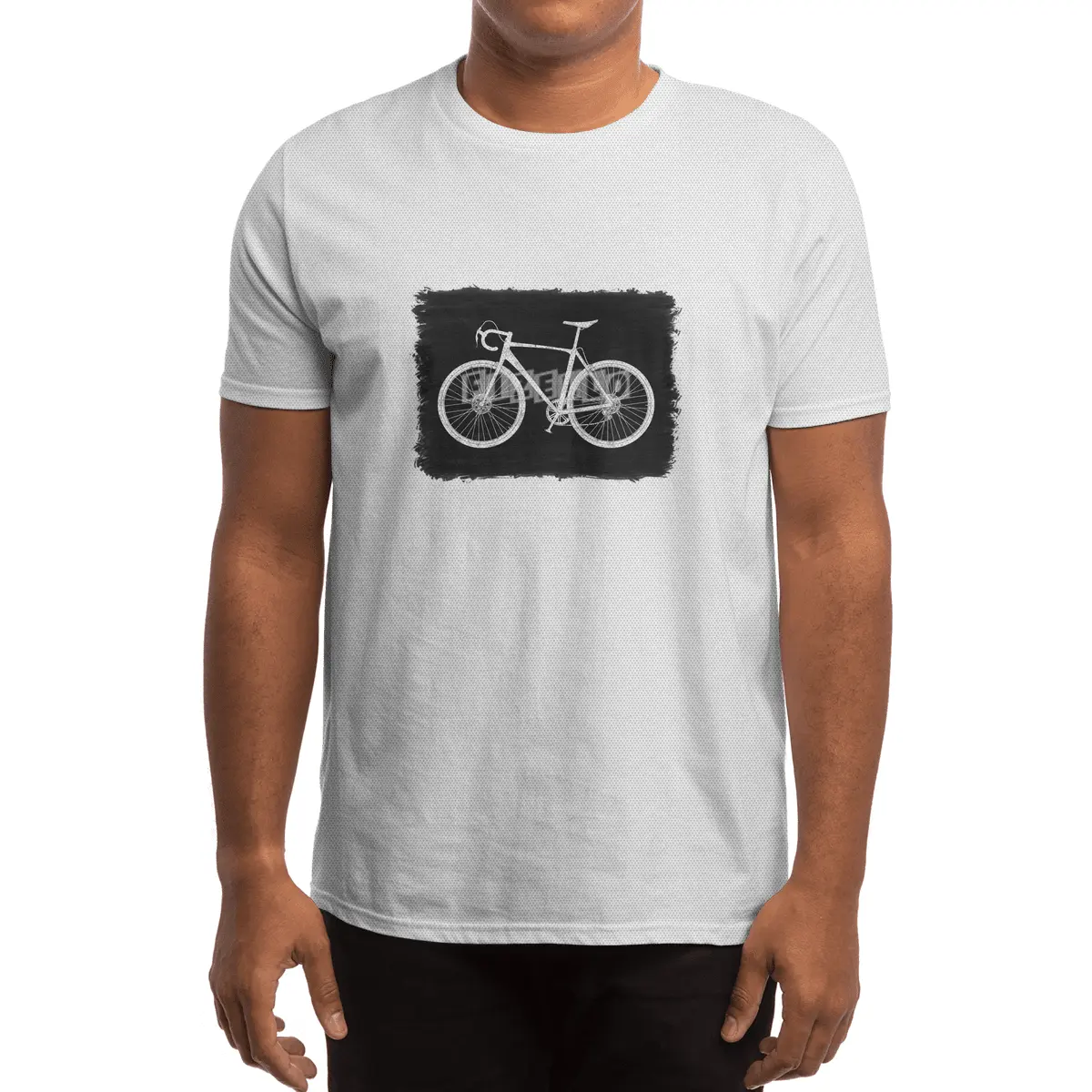 Cyclocross Bicycle B&W Spor T-Shirt