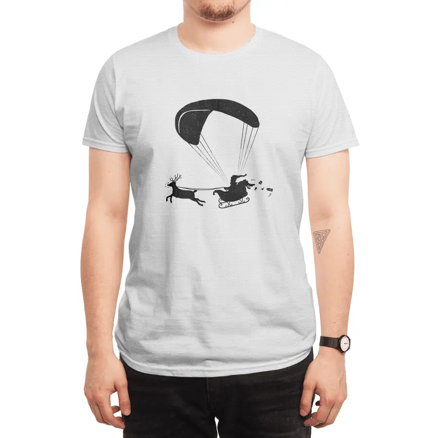 Happy Holidays - Paragliding Santa - Textless Spor T-Shirt