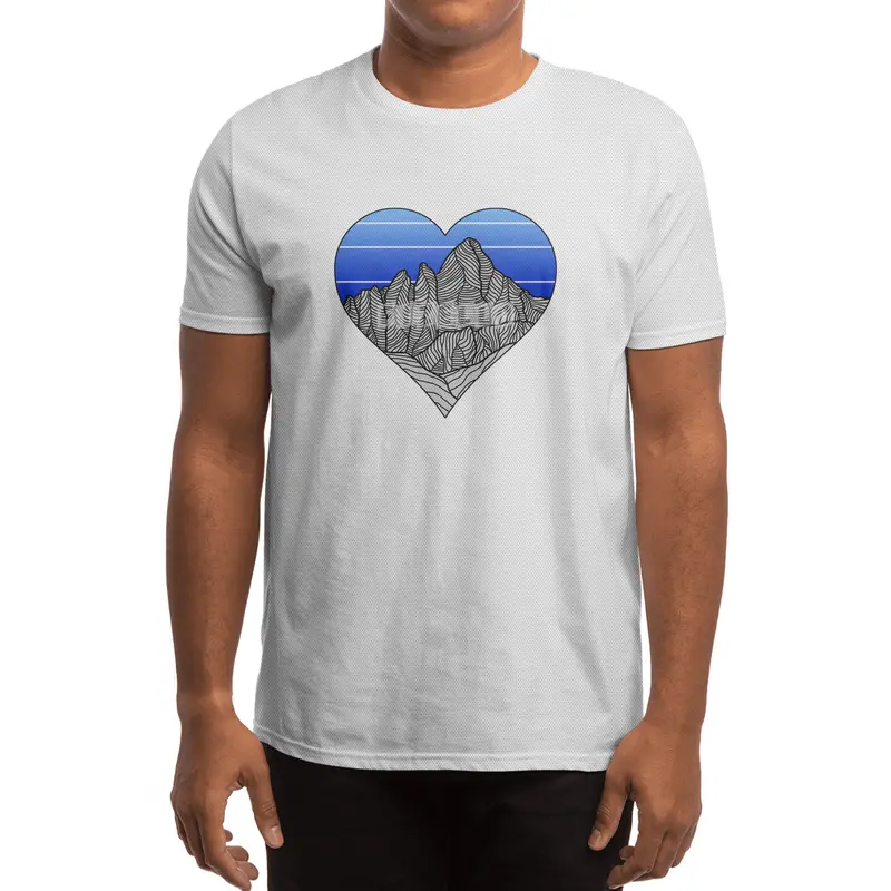 Mountain Sunset/Sky Spor T-Shirt