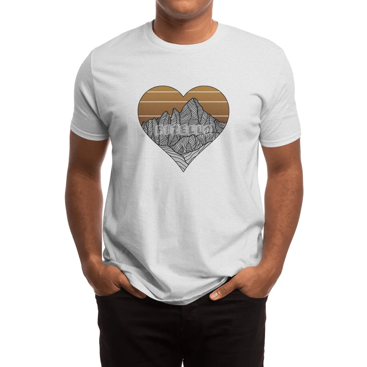 Mountain Sunset/Sky Fall Colors Spor T-Shirt