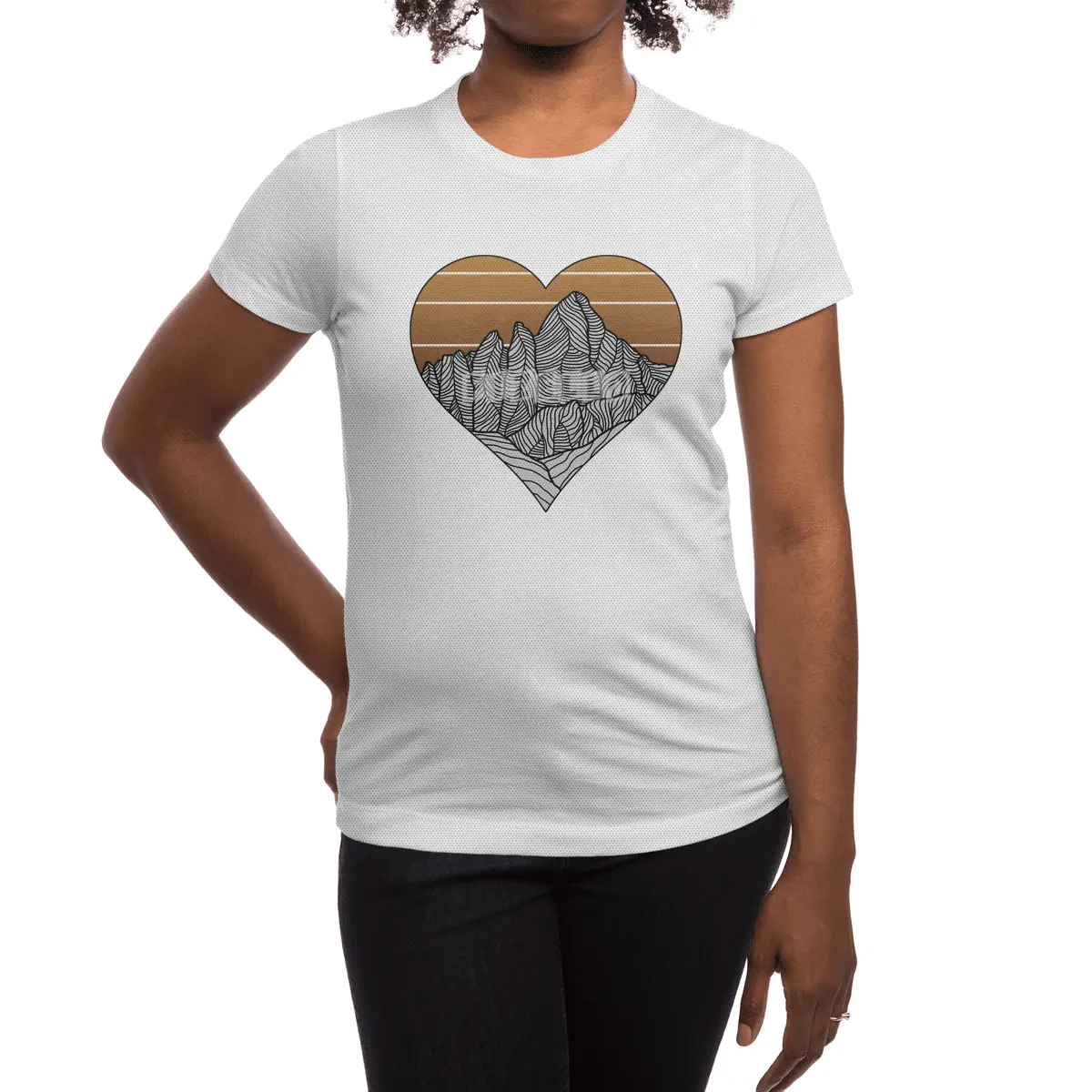 Mountain Sunset/Sky Fall Colors Spor T-Shirt