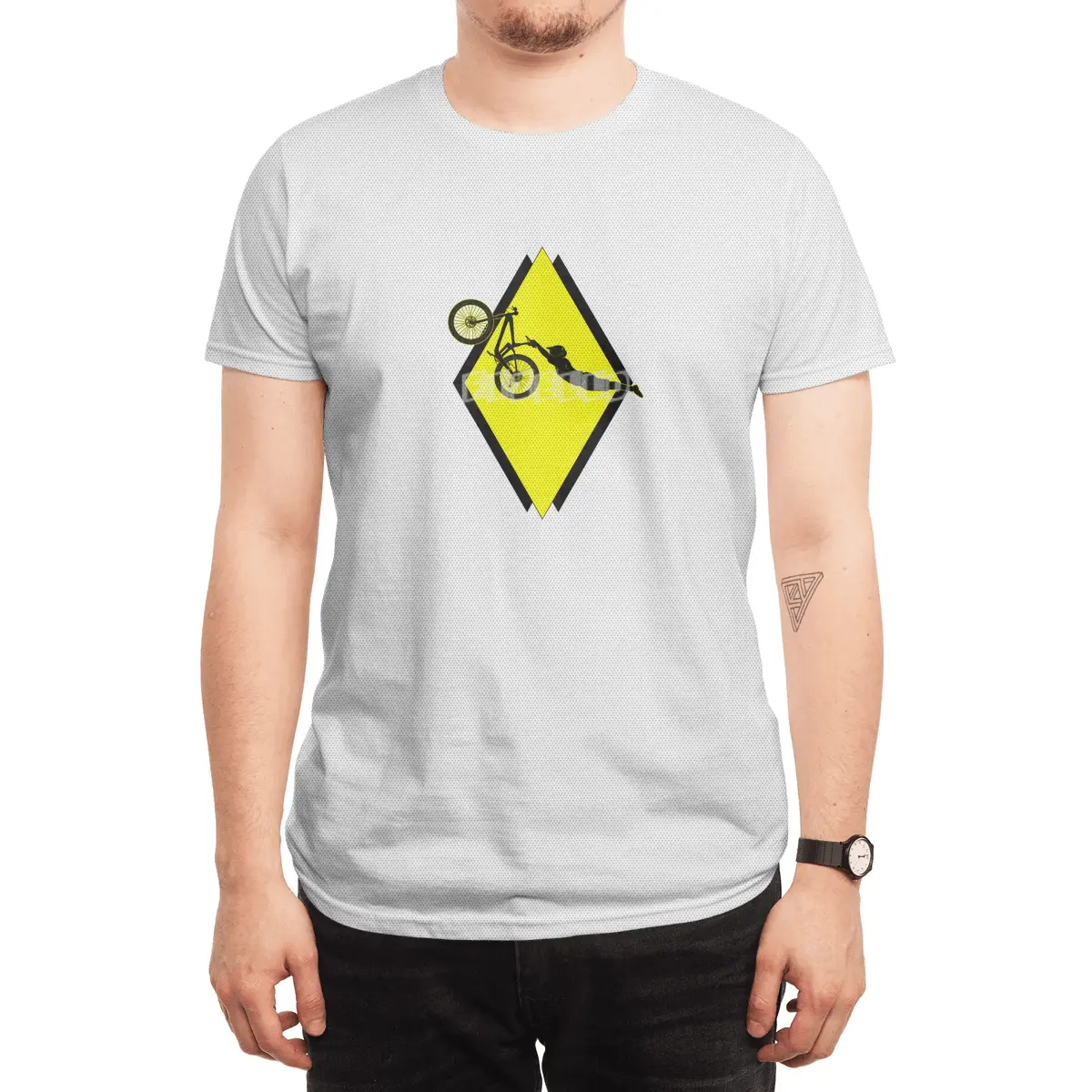 MTB Superman Bike Jump Spor T-Shirt