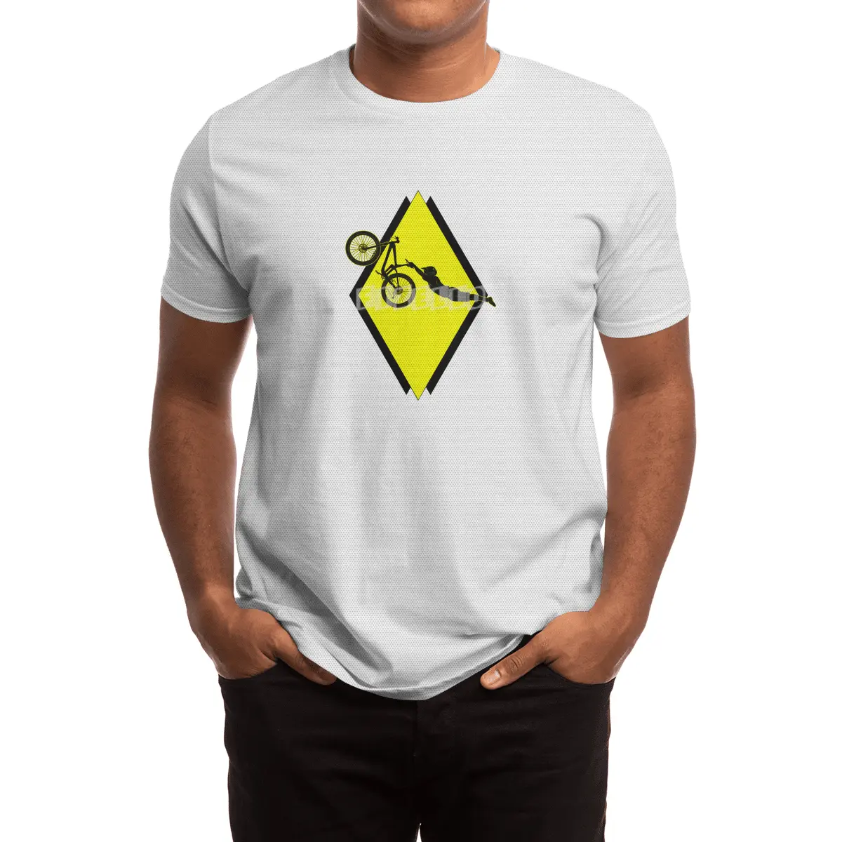 MTB Superman Bike Jump Spor T-Shirt