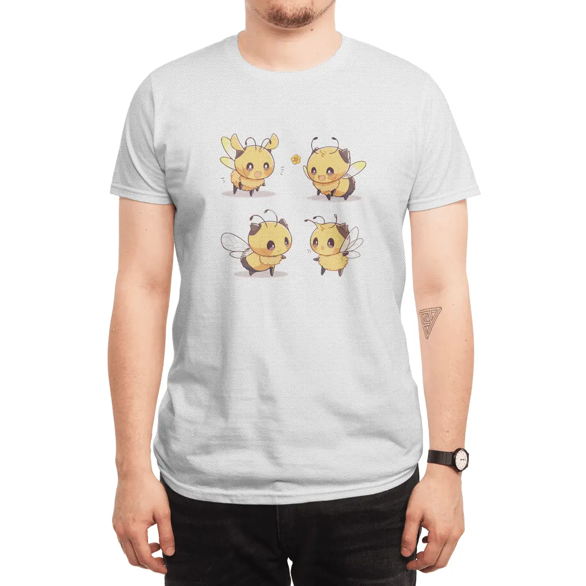 Cute Bee Spor T-Shirt