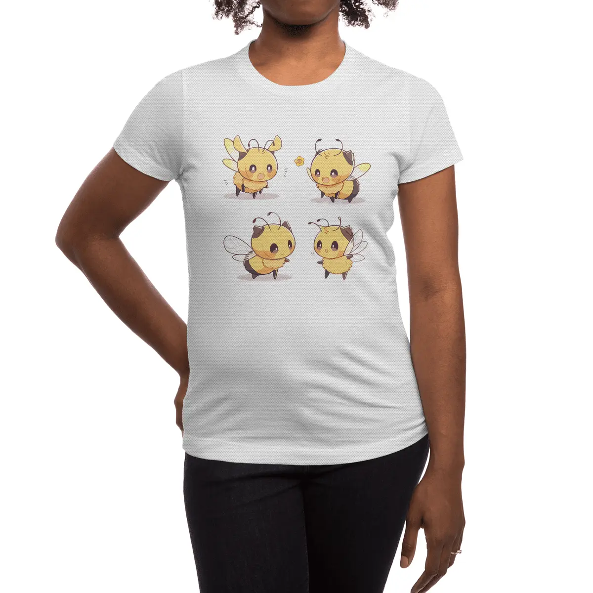 Cute Bee Spor T-Shirt