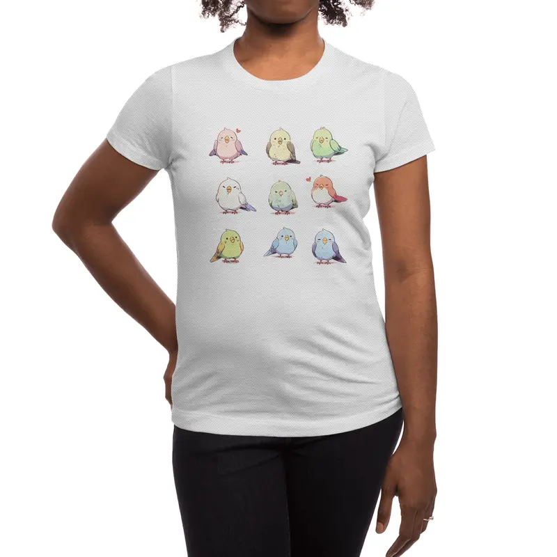 Cute Bird Spor T-Shirt