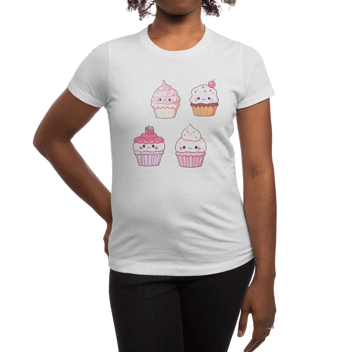 Cute Cupcake Spor T-Shirt