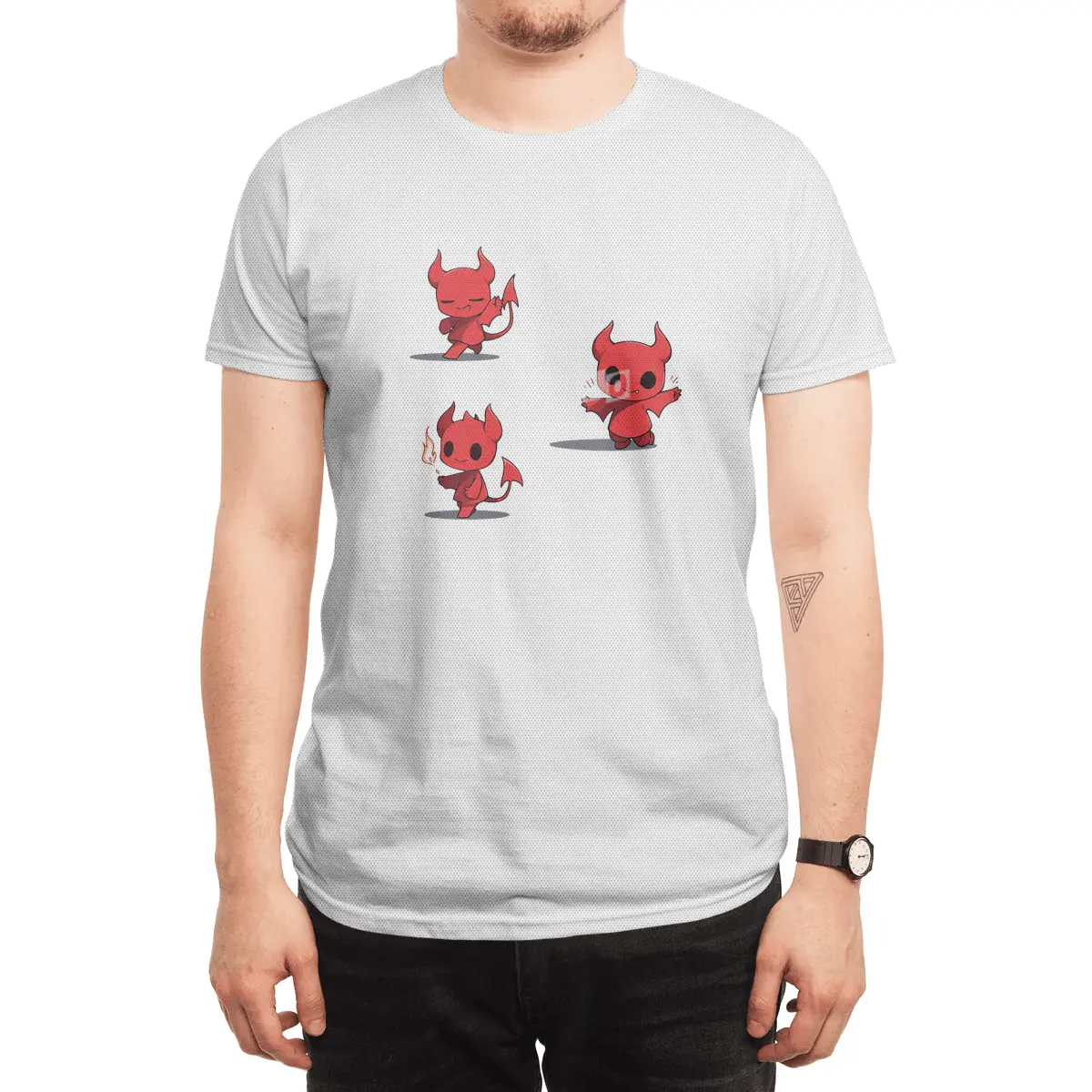 Cute Devil Spor T-Shirt