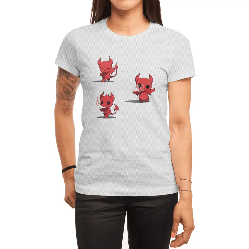 Cute Devil Spor T-Shirt