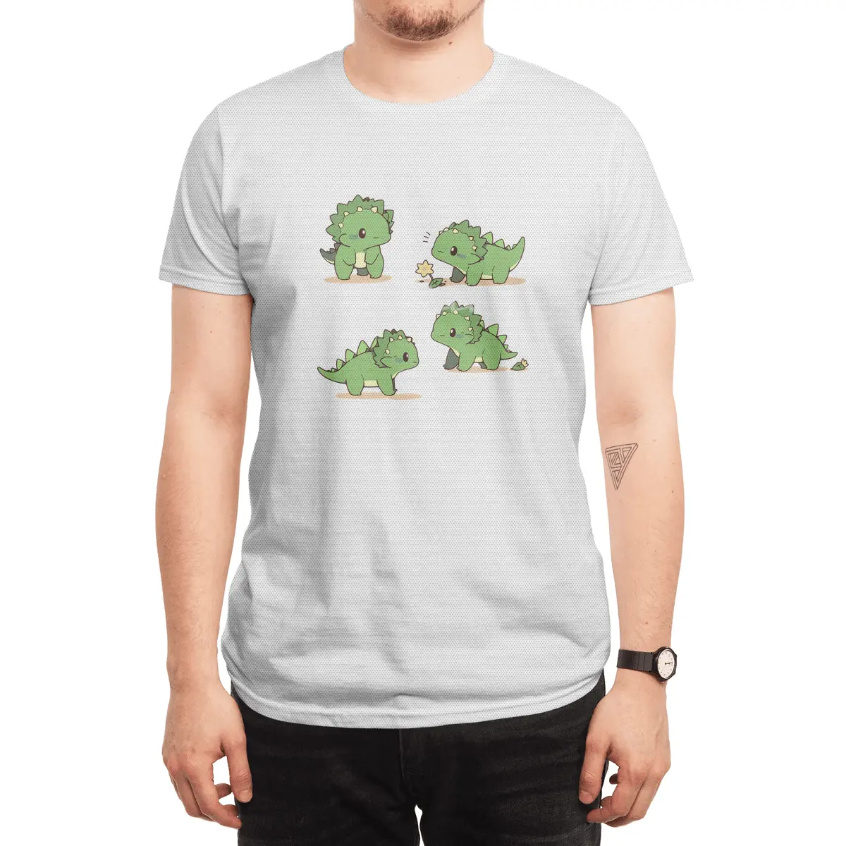 Cute Dinosaurs Spor T-Shirt
