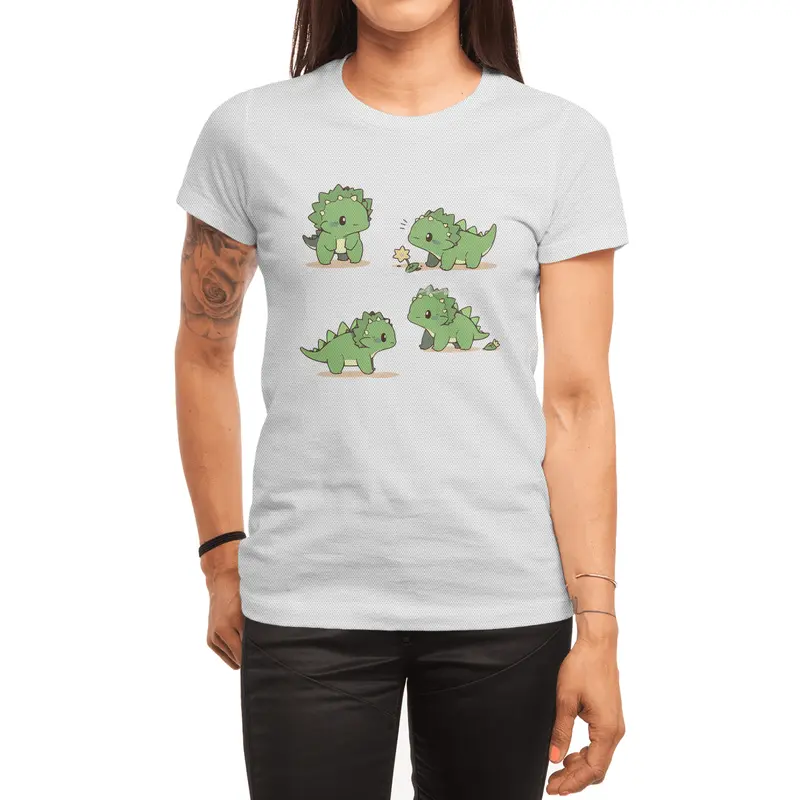 Cute Dinosaurs Spor T-Shirt