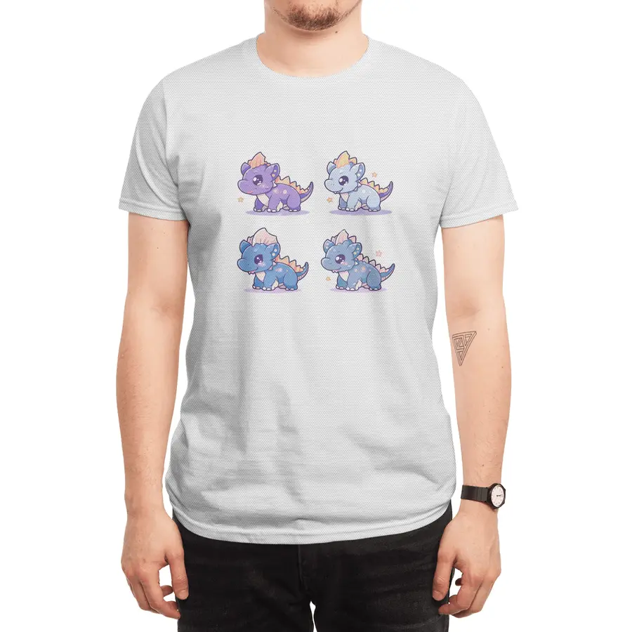 Cute Dinosaurs Spor T-Shirt