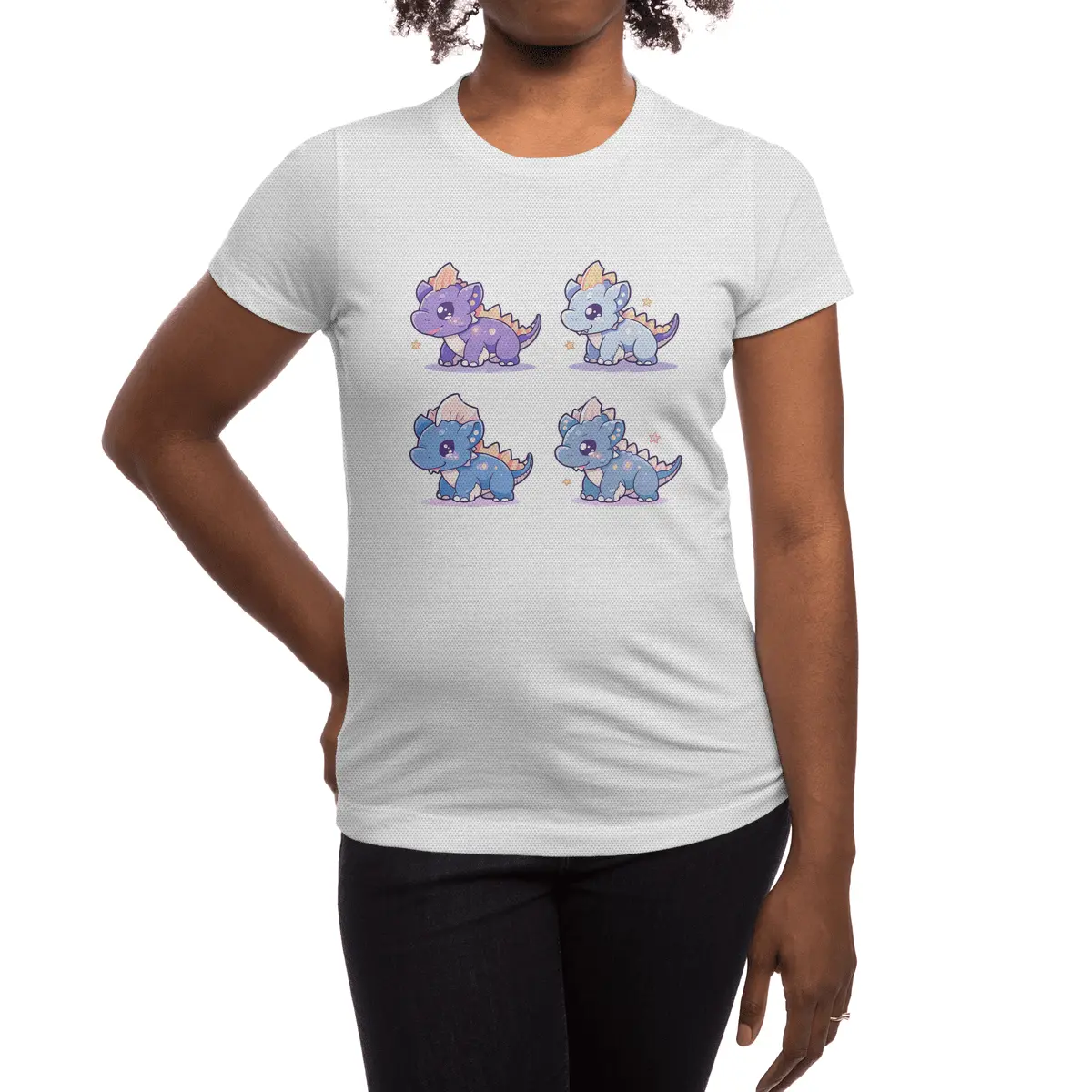 Cute Dinosaurs Spor T-Shirt