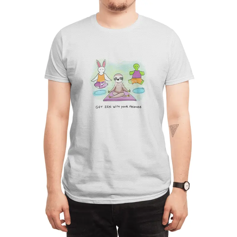 Bunny Daze Yoga - Get Zen With Your Friends Spor T-Shirt