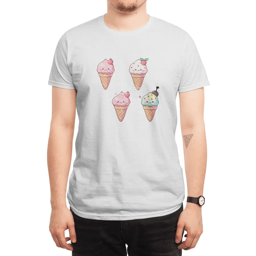 Cute Ice Cream Spor T-Shirt