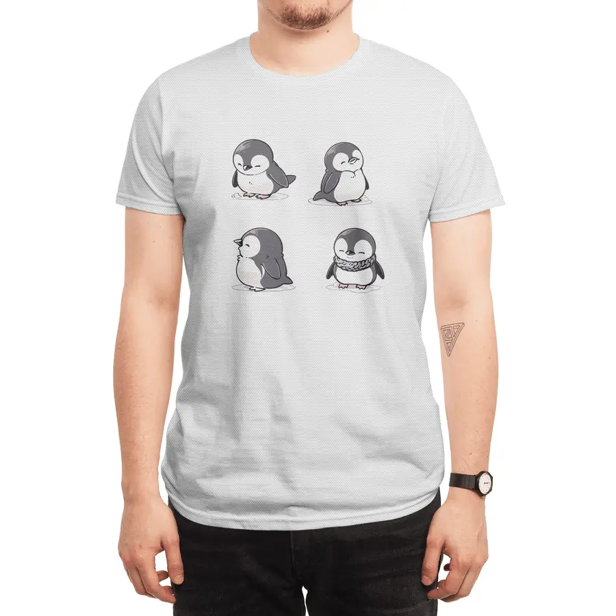 Cute Penguin Spor T-Shirt