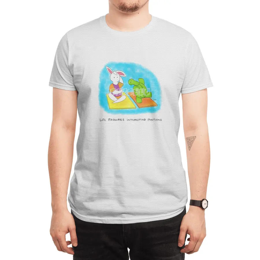 Bunny Daze Yoga - Life Requires Interesting Positions Spor T-Shirt