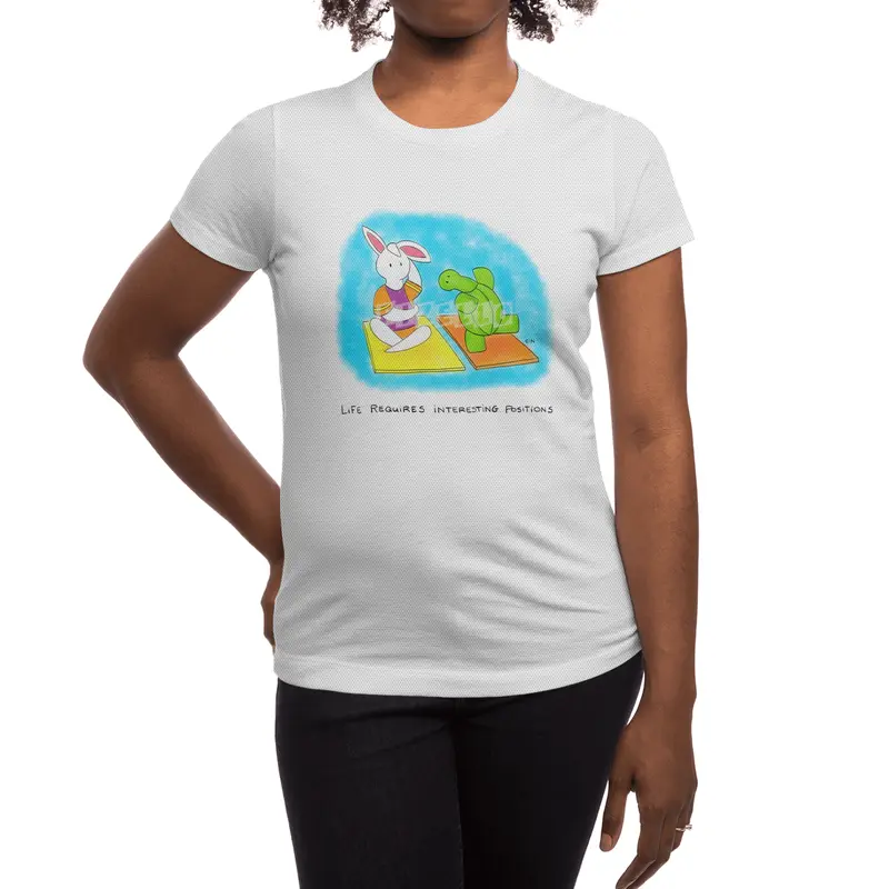 Bunny Daze Yoga - Life Requires Interesting Positions Spor T-Shirt