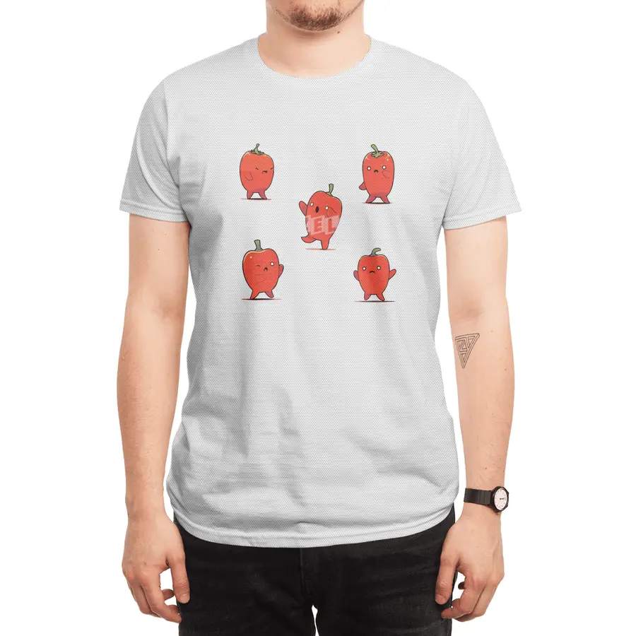 Cute Red Pepper Spor T-Shirt