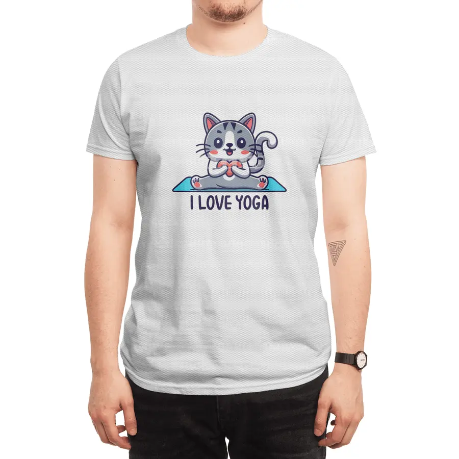 I love yoga cat Spor T-Shirt