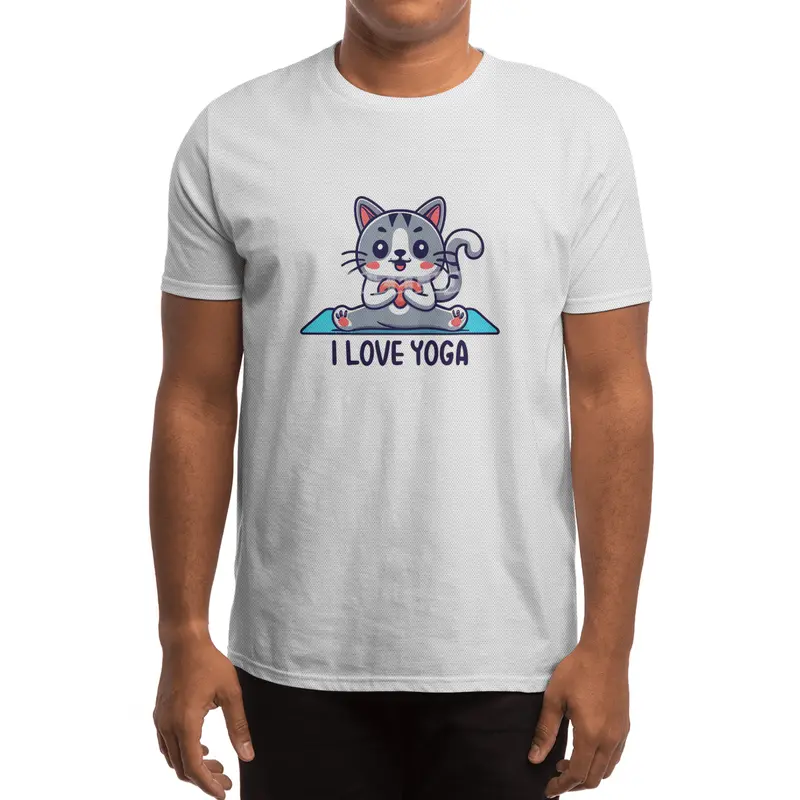 I love yoga cat Spor T-Shirt