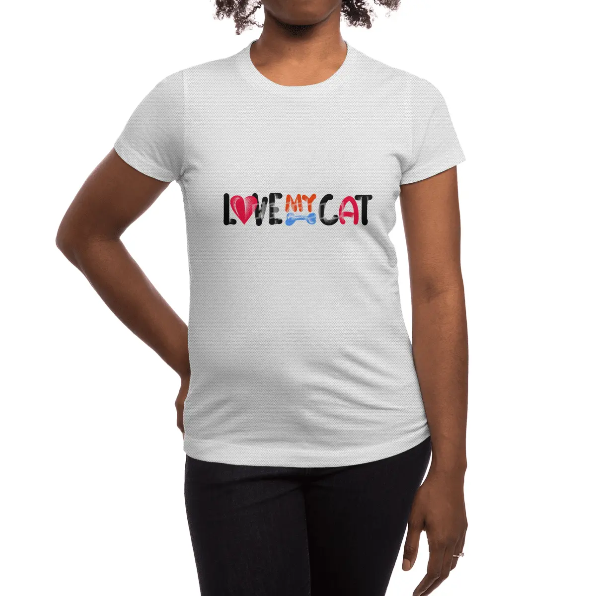 Love My Cat Spor T-Shirt