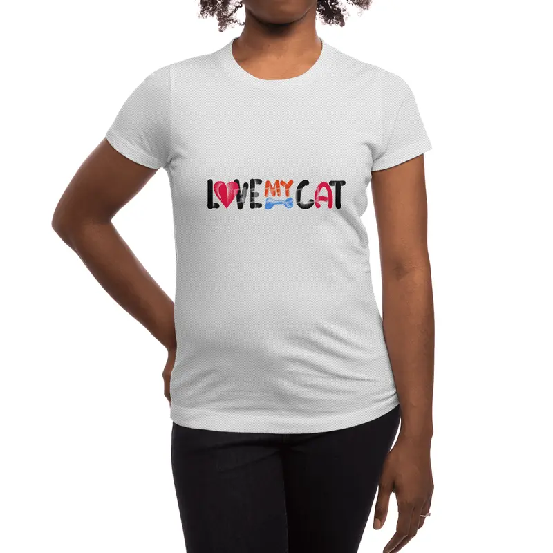 Love My Cat Spor T-Shirt