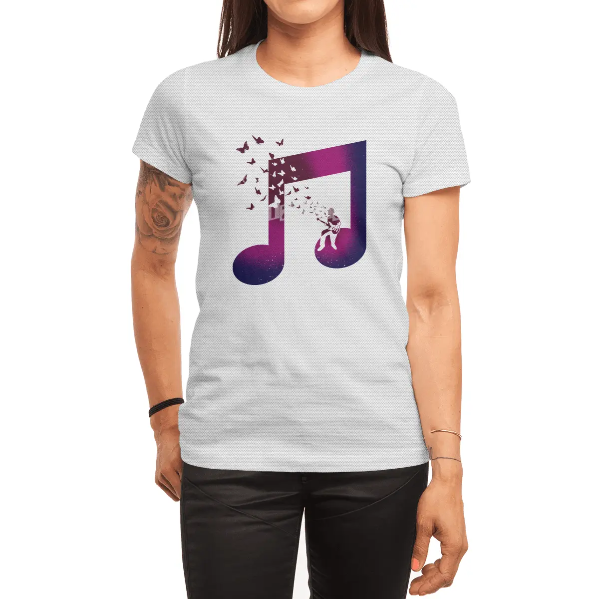 music bass guitar Spor T-Shirt