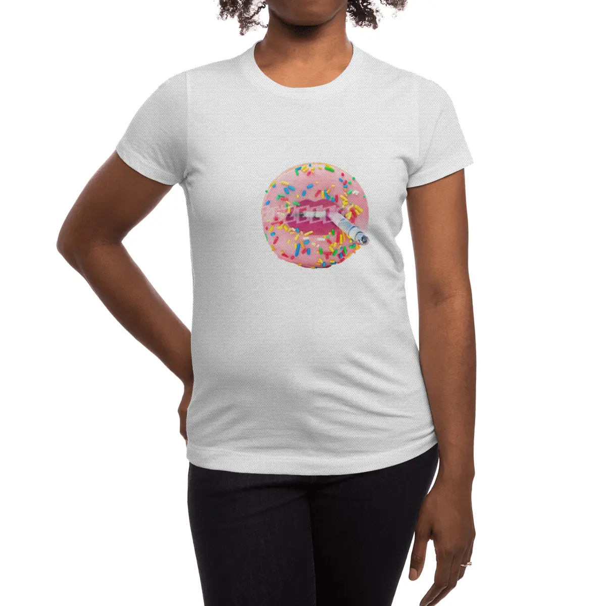 DoNut Smoke Spor T-Shirt