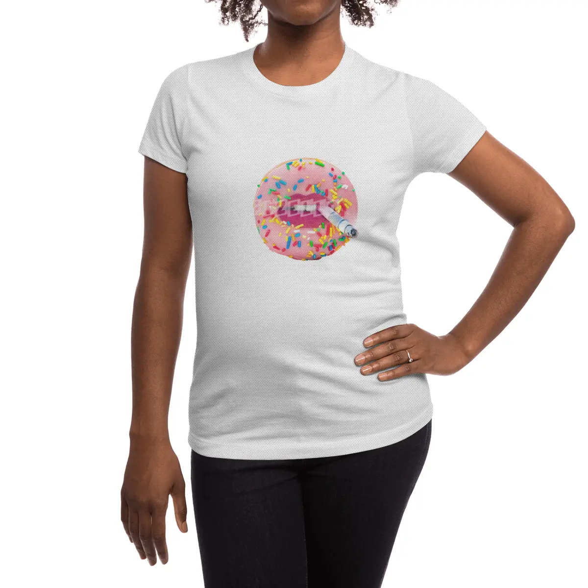 DoNut Smoke Spor T-Shirt