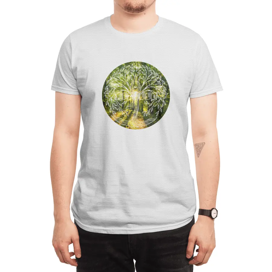Tree Yoga Pose Spor T-Shirt