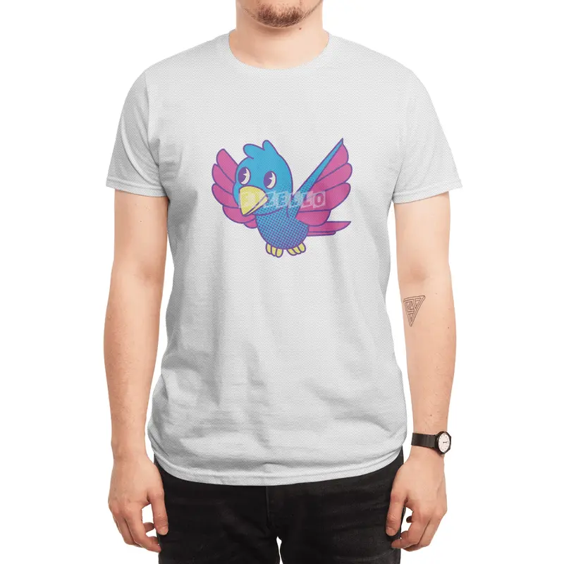 Cute Retro Bird Spor T-Shirt