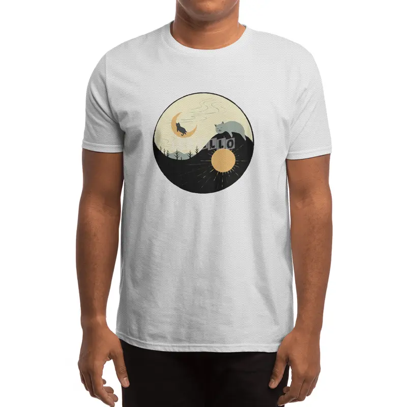 Kitty 5 day night moon & sun Spor T-Shirt