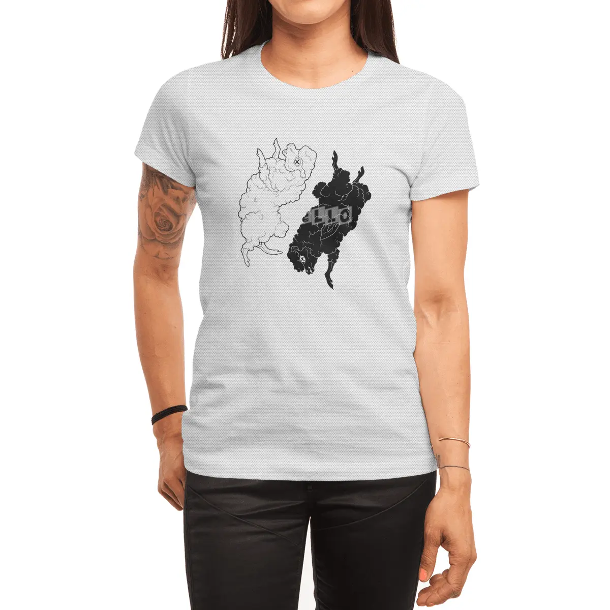 Yin Yang Sheep Spor T-Shirt
