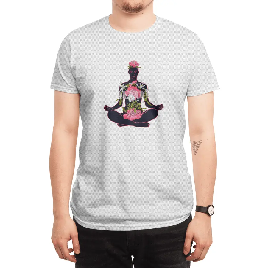 beautiful woman doing yoga meditation Spor T-Shirt