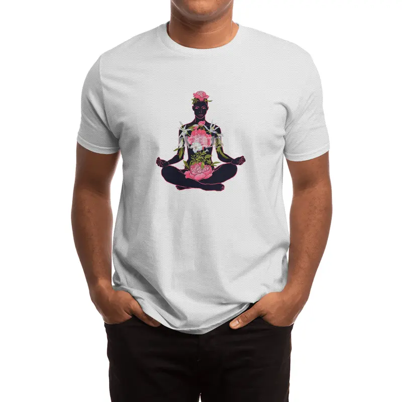 beautiful woman doing yoga meditation Spor T-Shirt