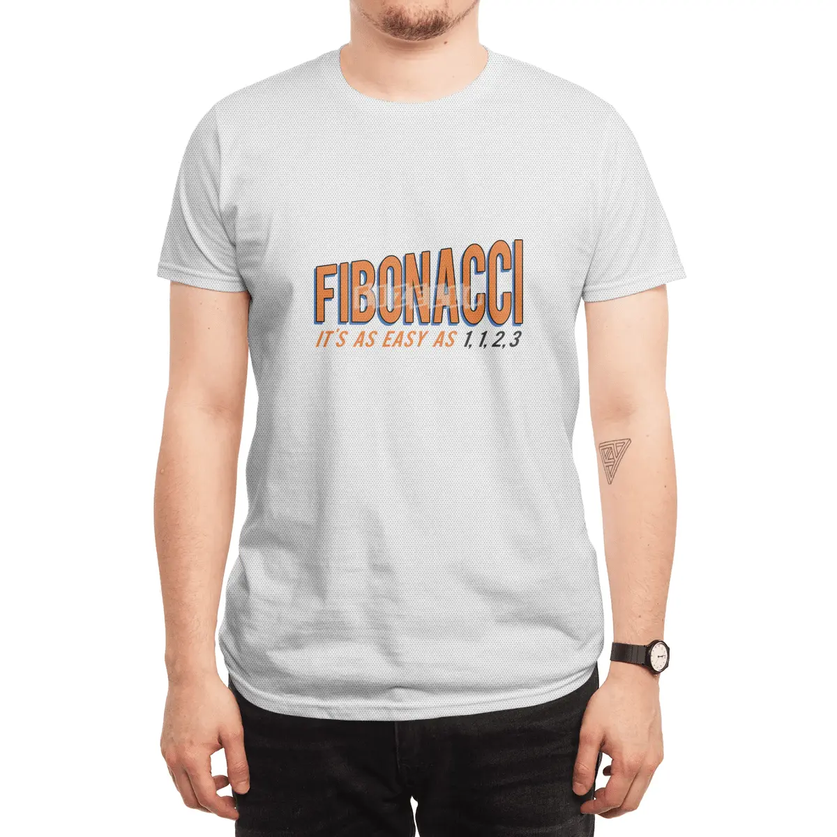 Fibonacci It's as Easy as 1, 1, 2, 3 Spor T-Shirt
