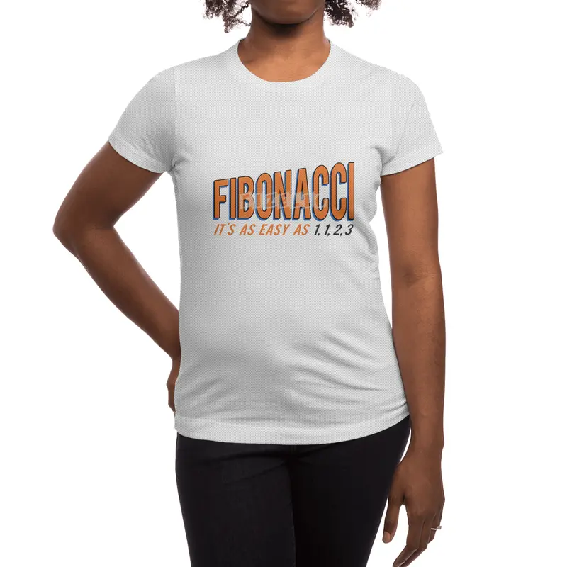 Fibonacci It's as Easy as 1, 1, 2, 3 Spor T-Shirt