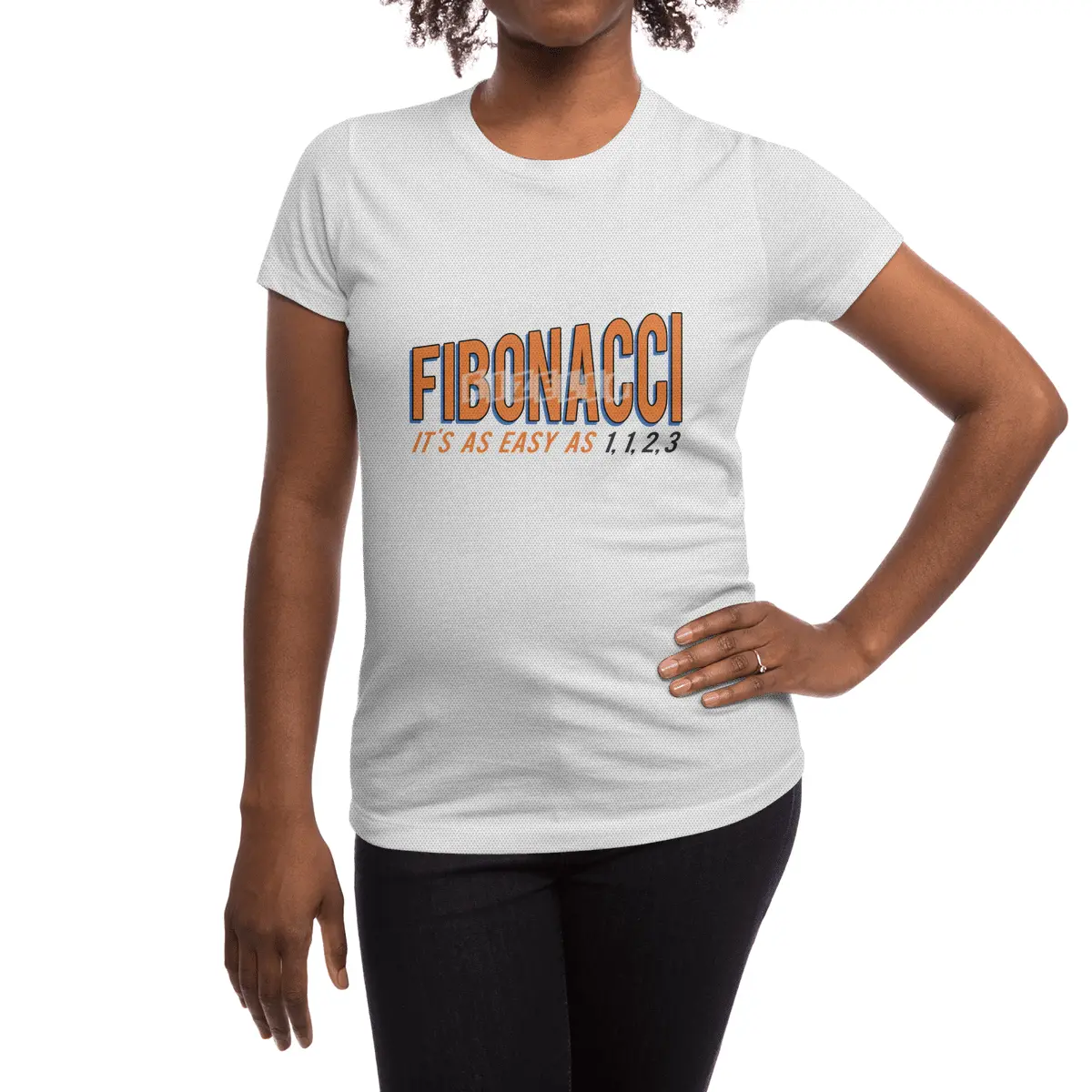 Fibonacci It's as Easy as 1, 1, 2, 3 Spor T-Shirt