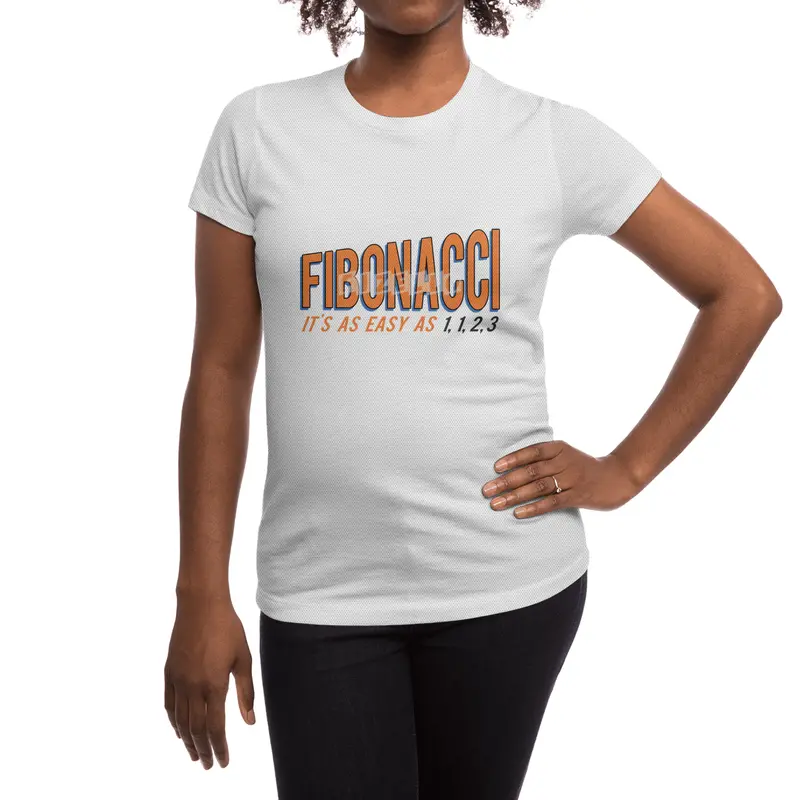 Fibonacci It's as Easy as 1, 1, 2, 3 Spor T-Shirt