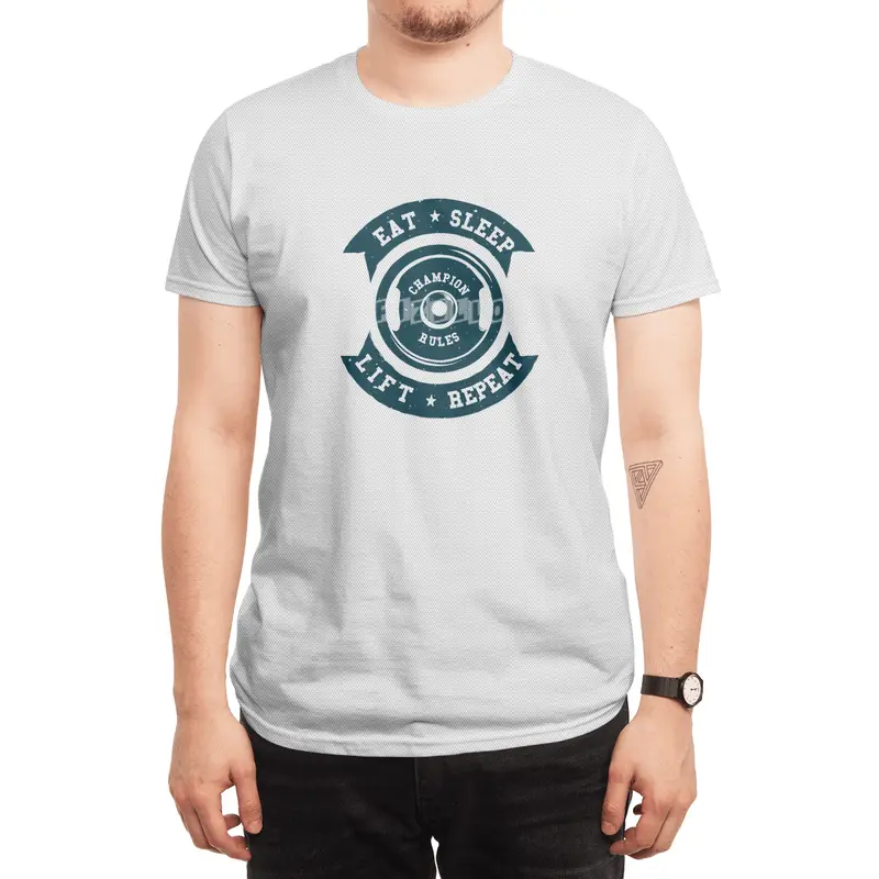EAT-SLEEP-LIFT-REPEAT Spor T-Shirt